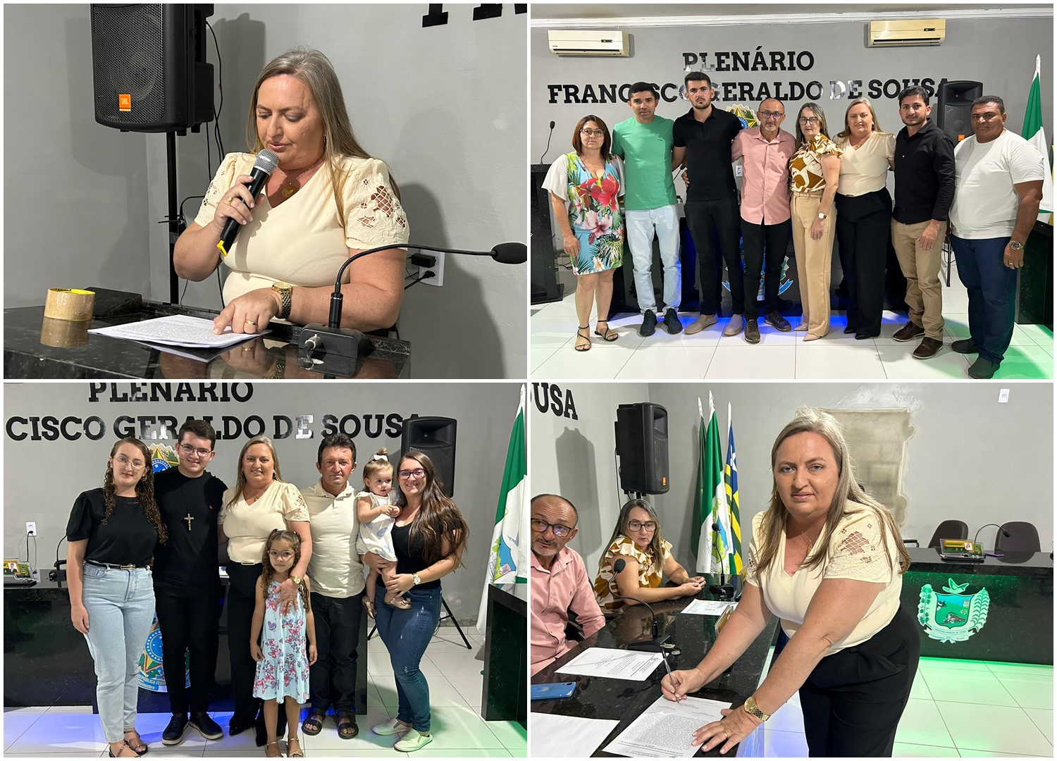Suplente Rosenilda toma posse como vereadora na Câmara Municipal de Acauã